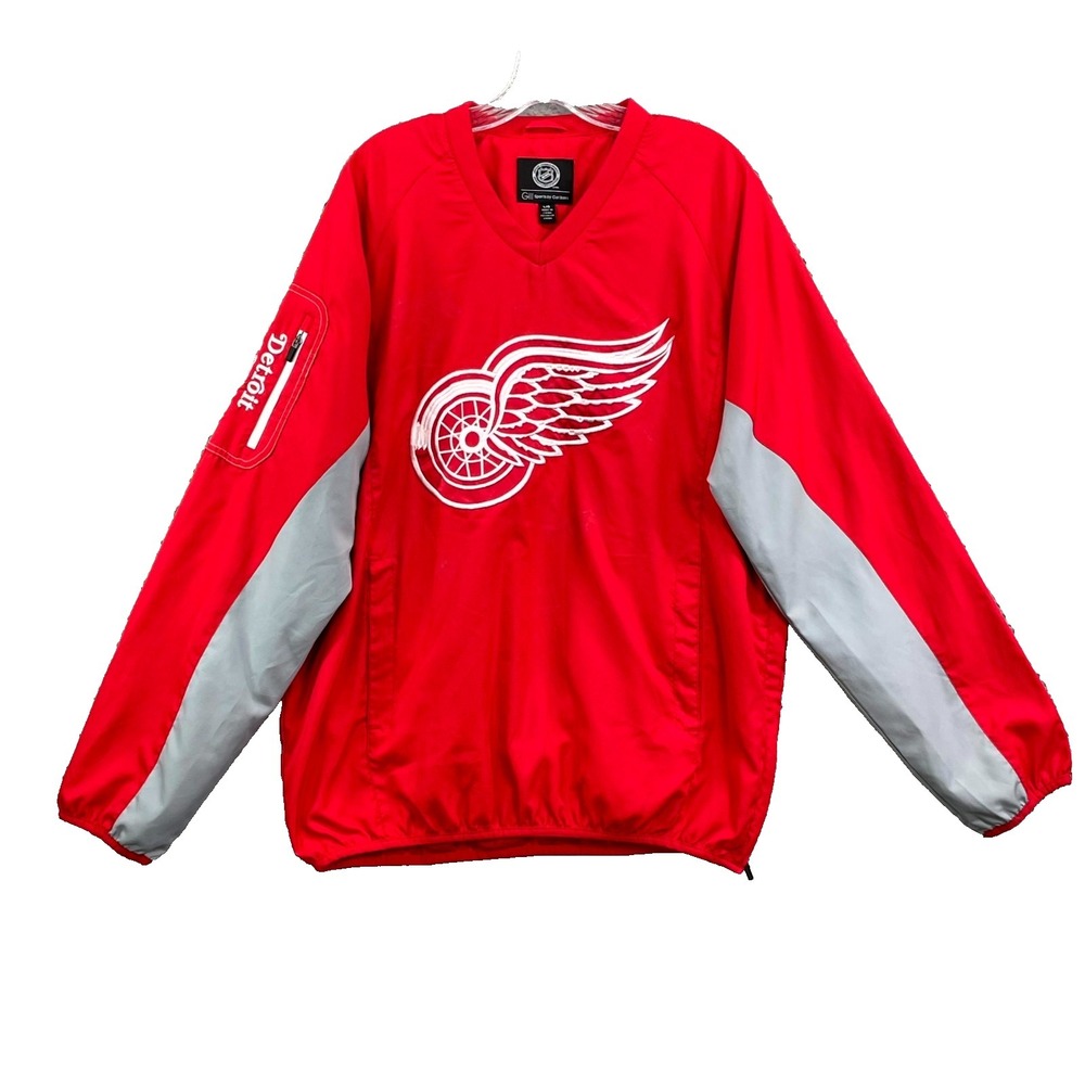 G-III Sports by Carl Banks Detroit Red Wings Hockey Jersey Mens Large Athletic